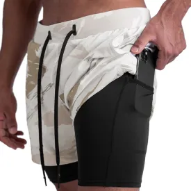 ESSENTIAL QUICKDRY POCKET 2 IN 1 7'' INSEAM RUNNING SHORTS