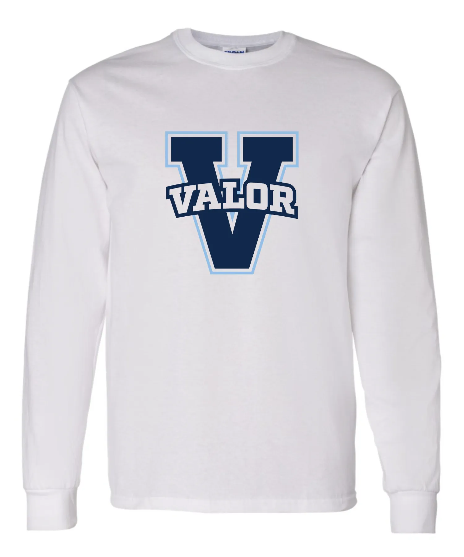 Essentials Tee White Valor V Long Sleeve