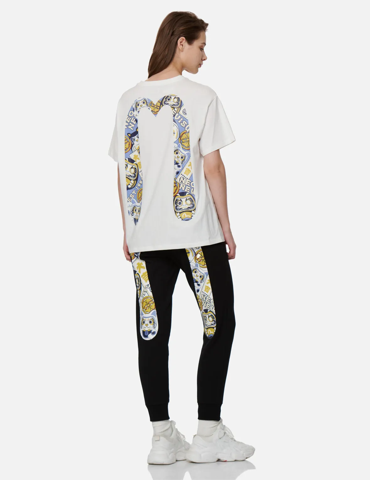 EVISU Squad Daicock Print T-shirt