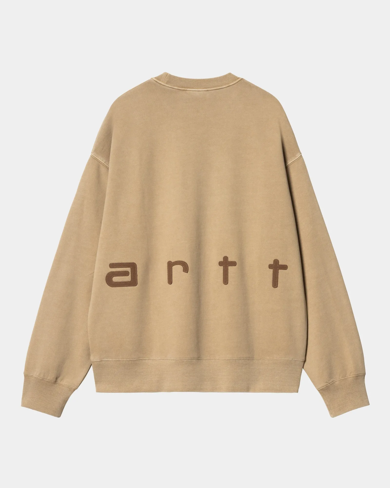 Felt Script Sweatshirt | Peanut / Tobacco