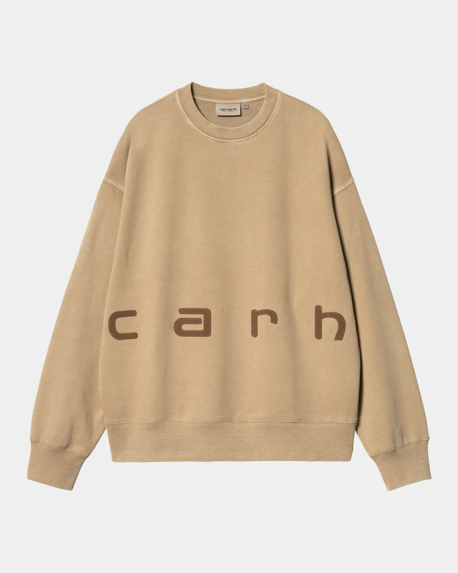 Felt Script Sweatshirt | Peanut / Tobacco