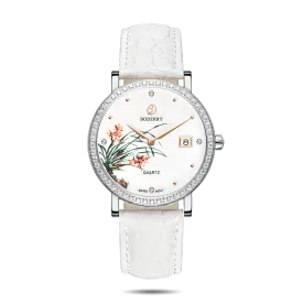 FLOWER - Swiss Quartz Movement Watch | Silver & Orchid