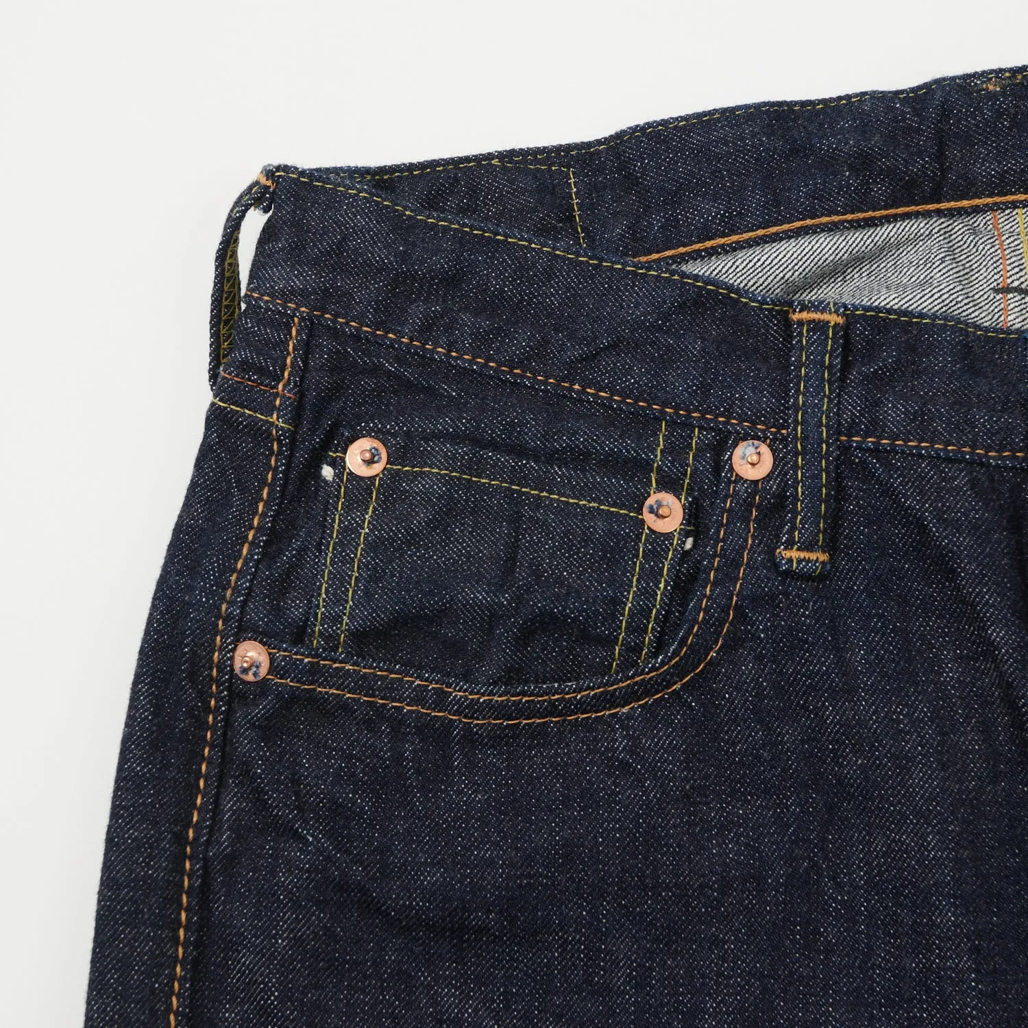 Full Count 1110w 13.7oz 'Plain Pocket' Slim Tapered Jean - One Wash