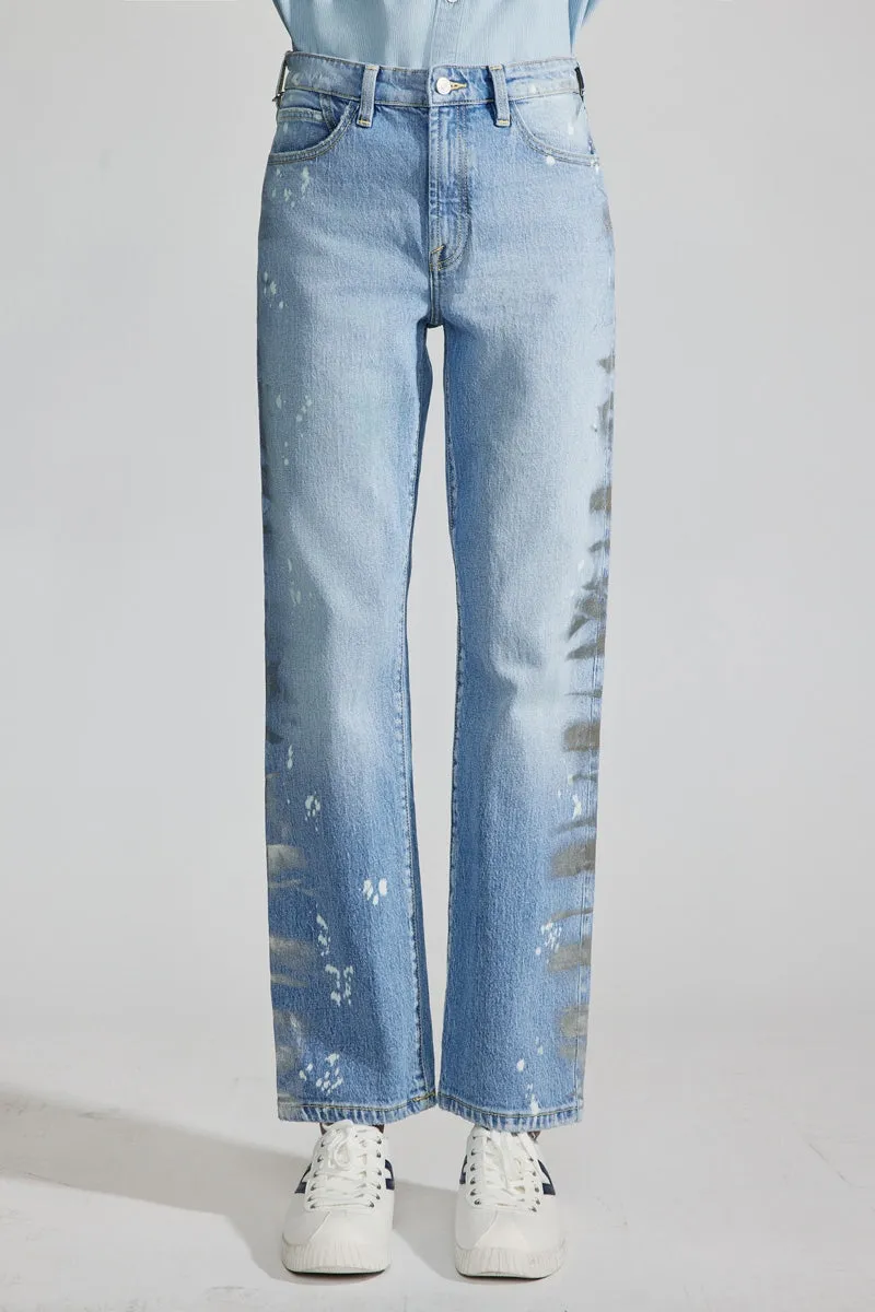 Genevieve Premier High Rise Straight Jeans