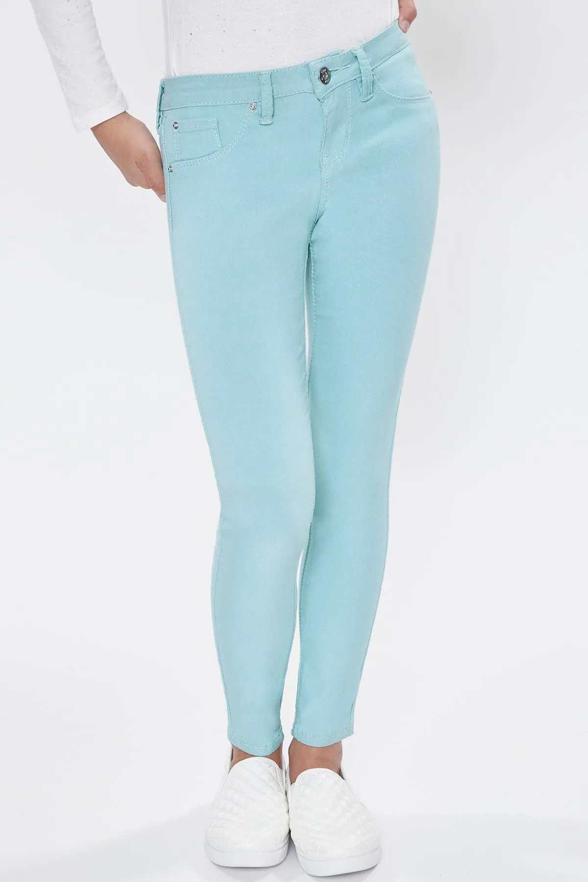 Girls' Stretch Skinny School Color Pants