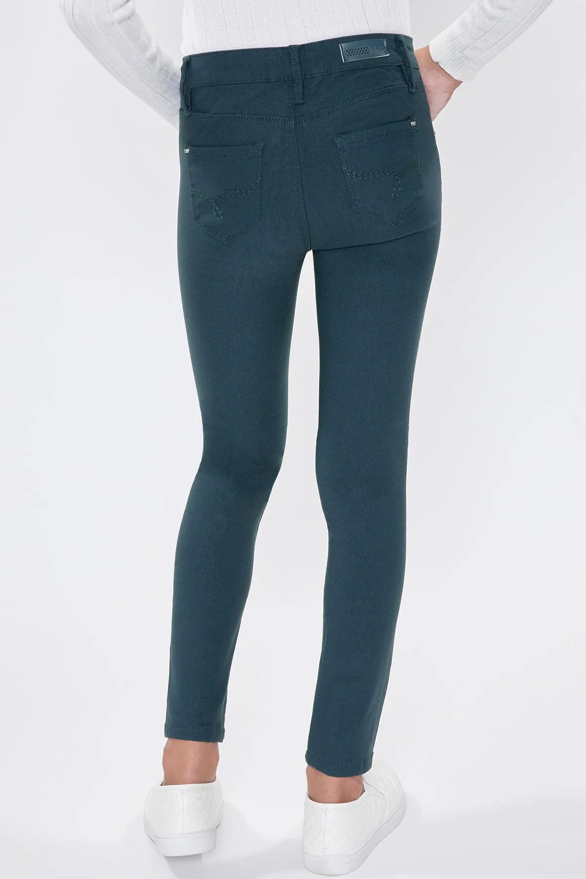 Girls' Stretch Skinny School Color Pants