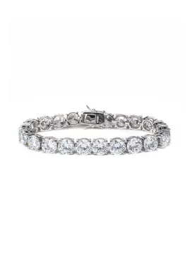 Glamorous Round CZ Tennis Bracelet