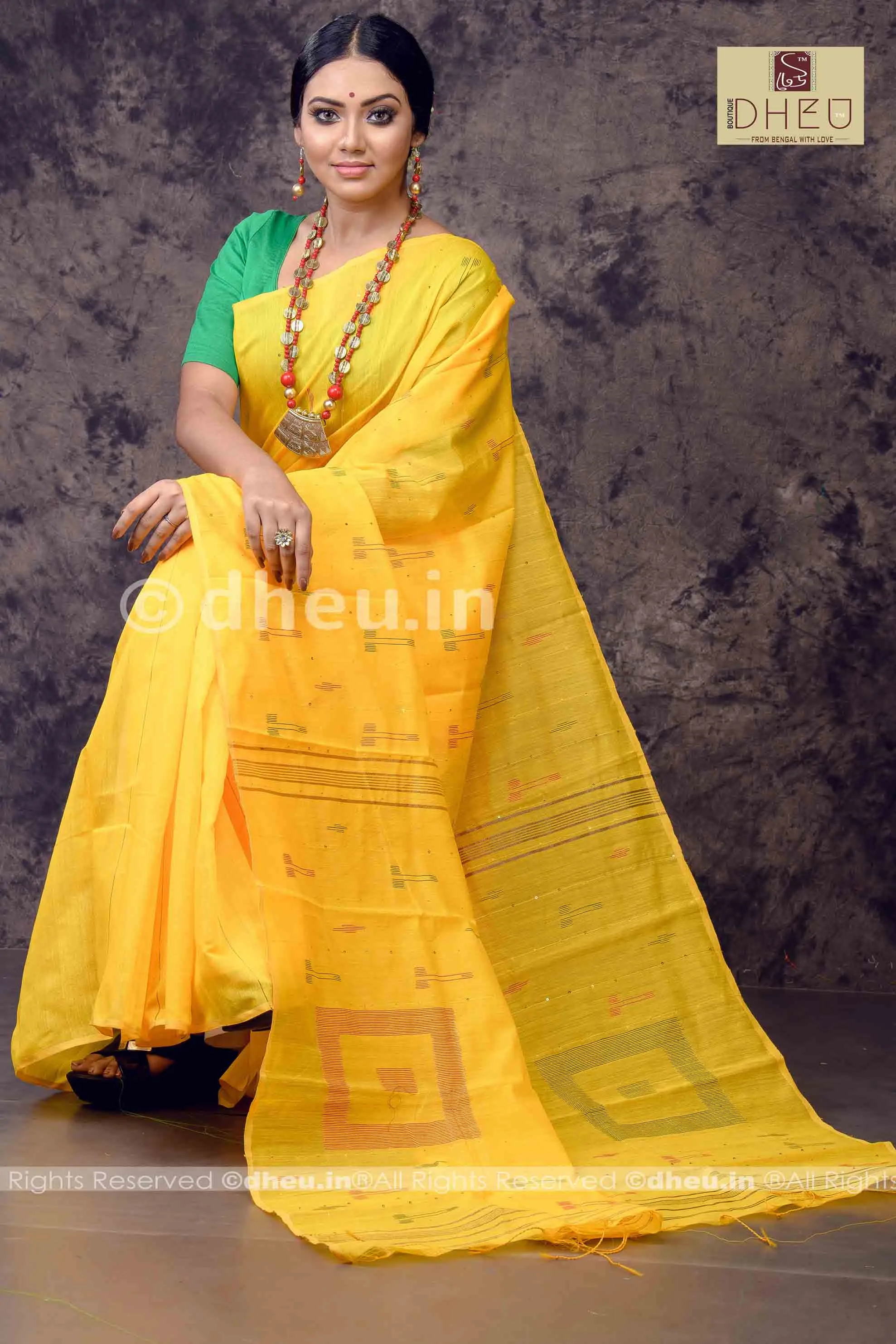 Handloom Silk Sequence Saree