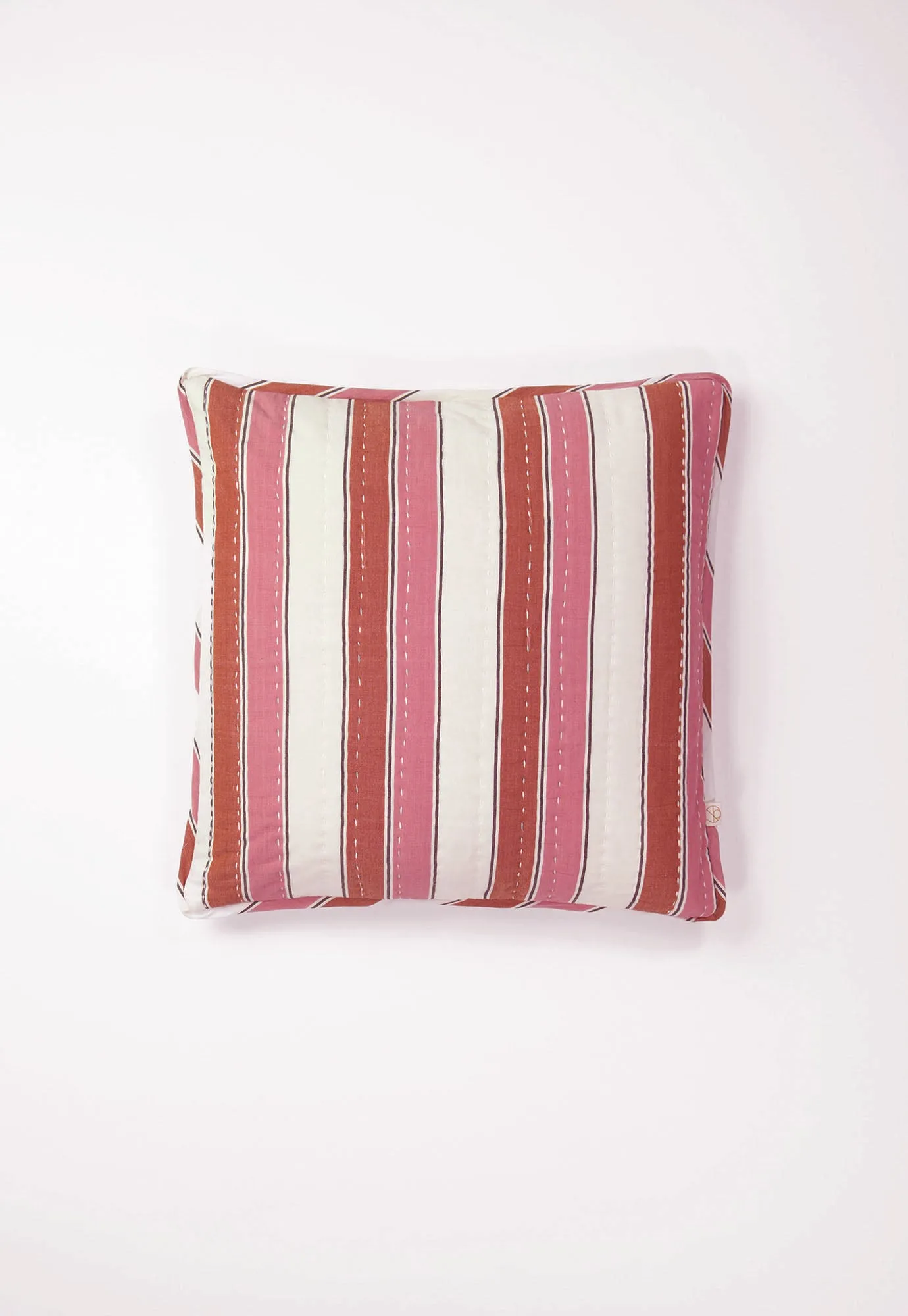 Handwoven Cotton Kantha Cushion Cover