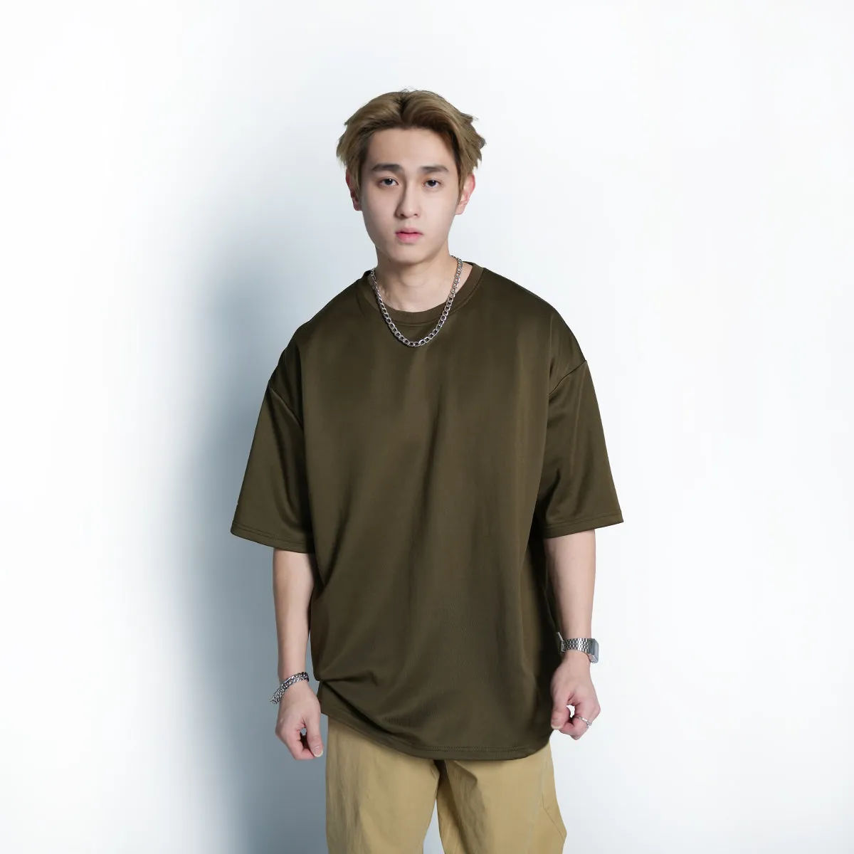 Hugh Space Cotton Loose Tee - 1023 (2)