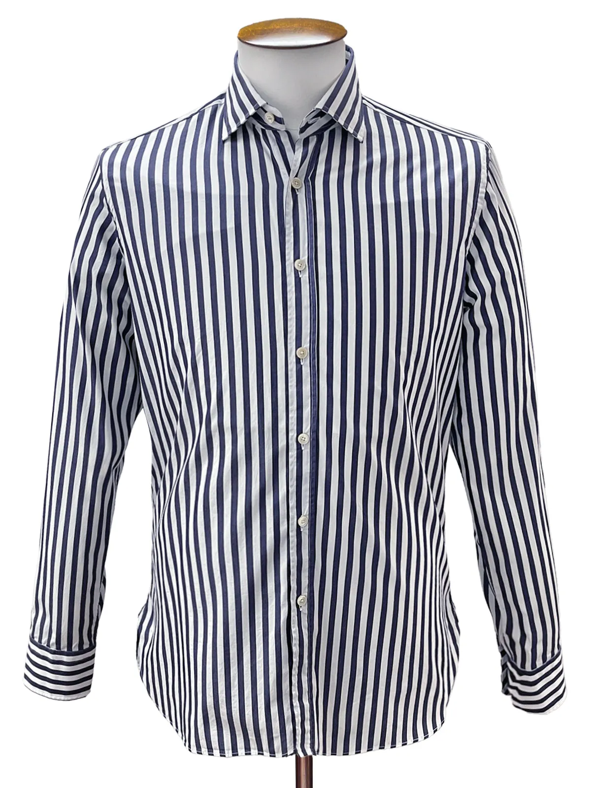 Indigo & White Bengal Stripe Shirt