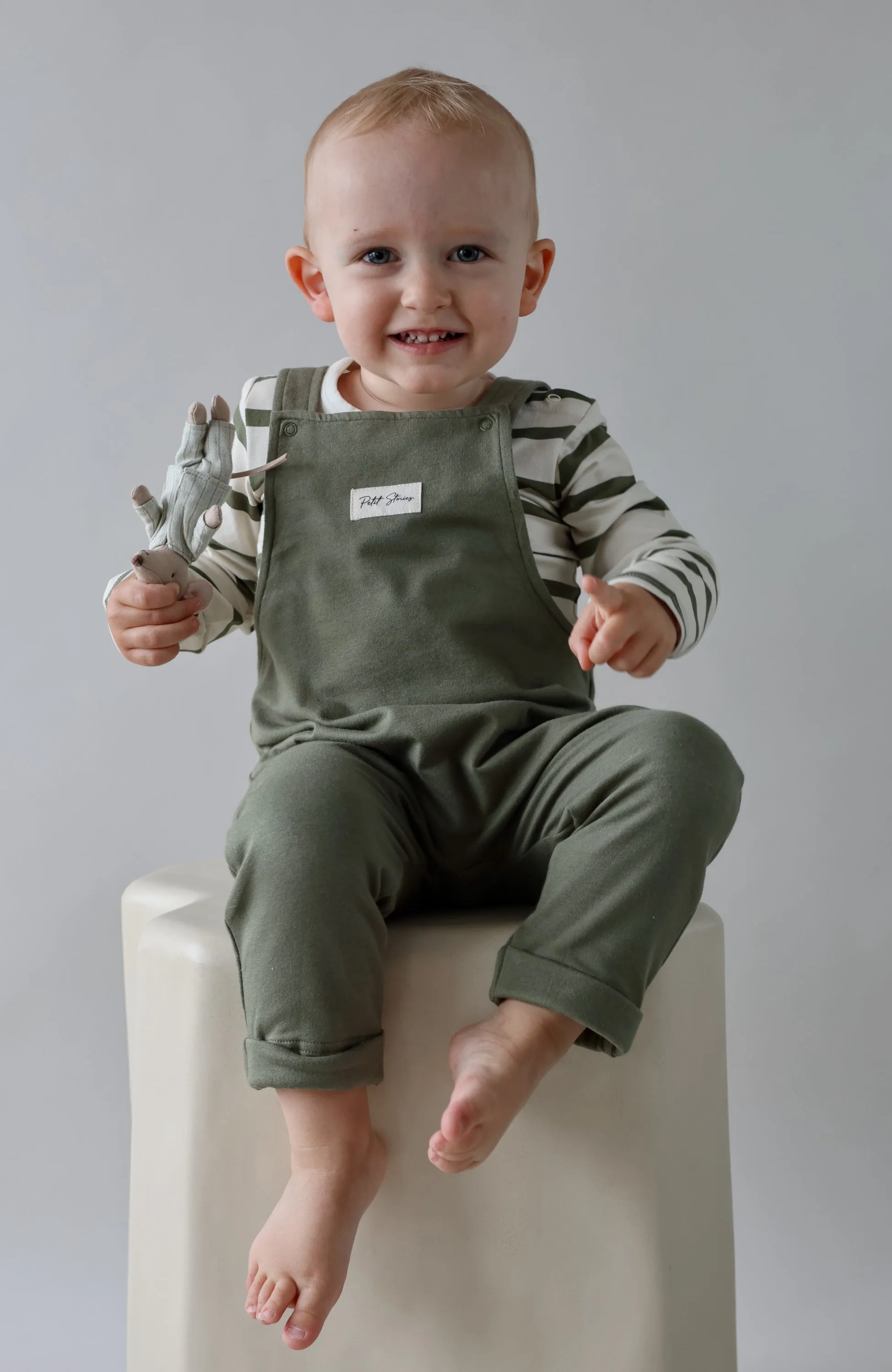 Krummi Dungarees - Deep Khaki