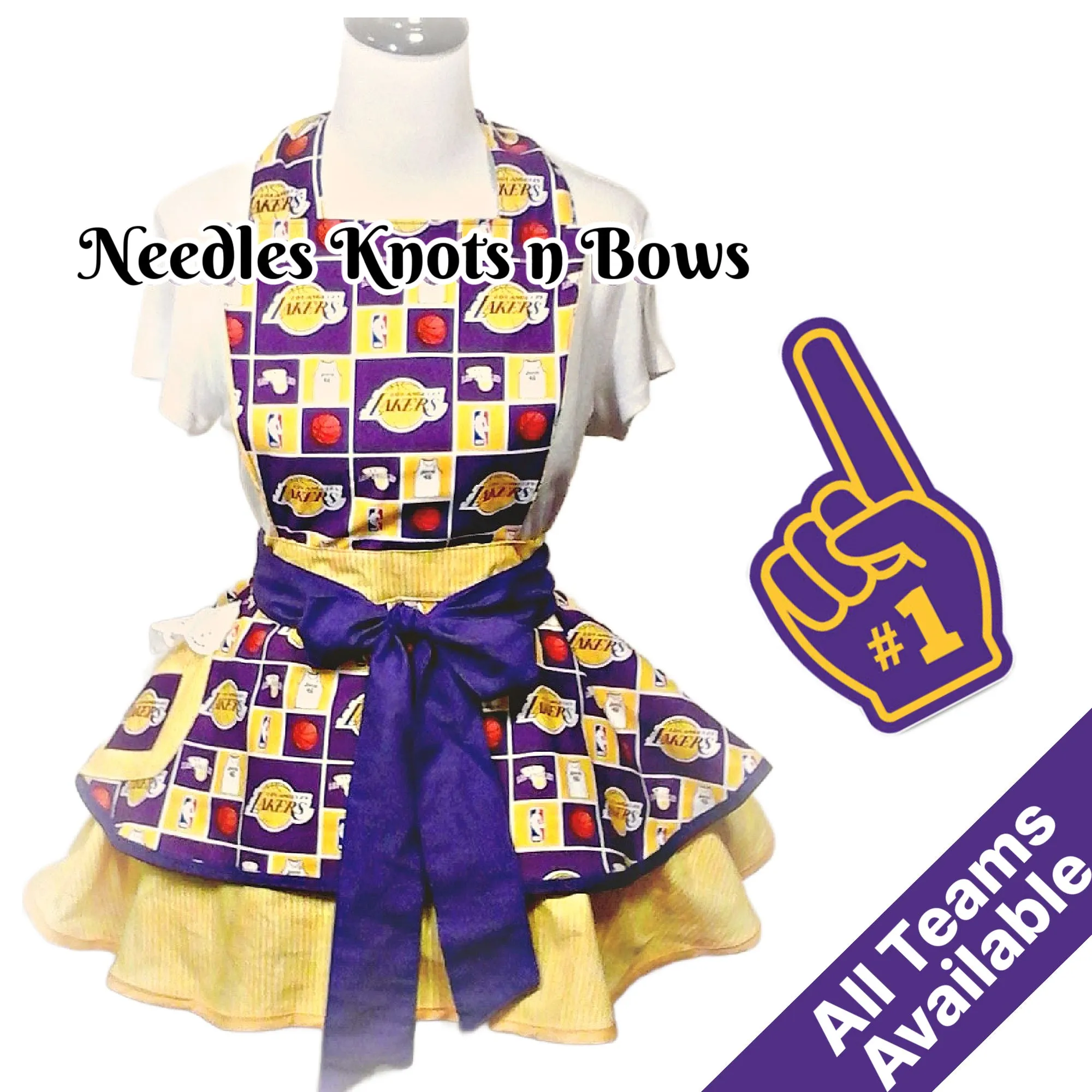 LA Lakers Women’s Flirty Basketball Apron