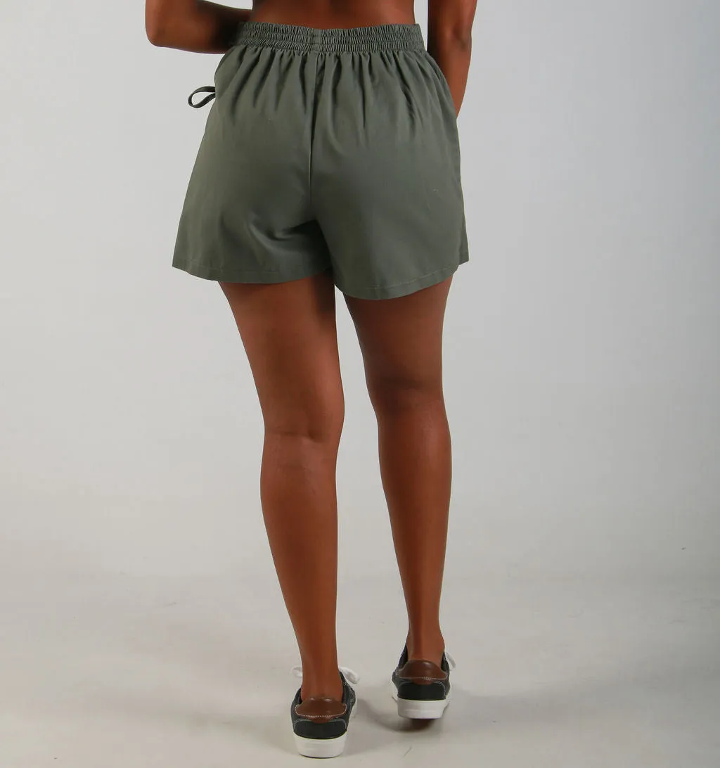 LADIES CARGO SKORT - FATIGUE