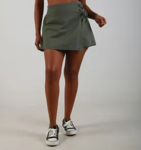 LADIES CARGO SKORT - FATIGUE