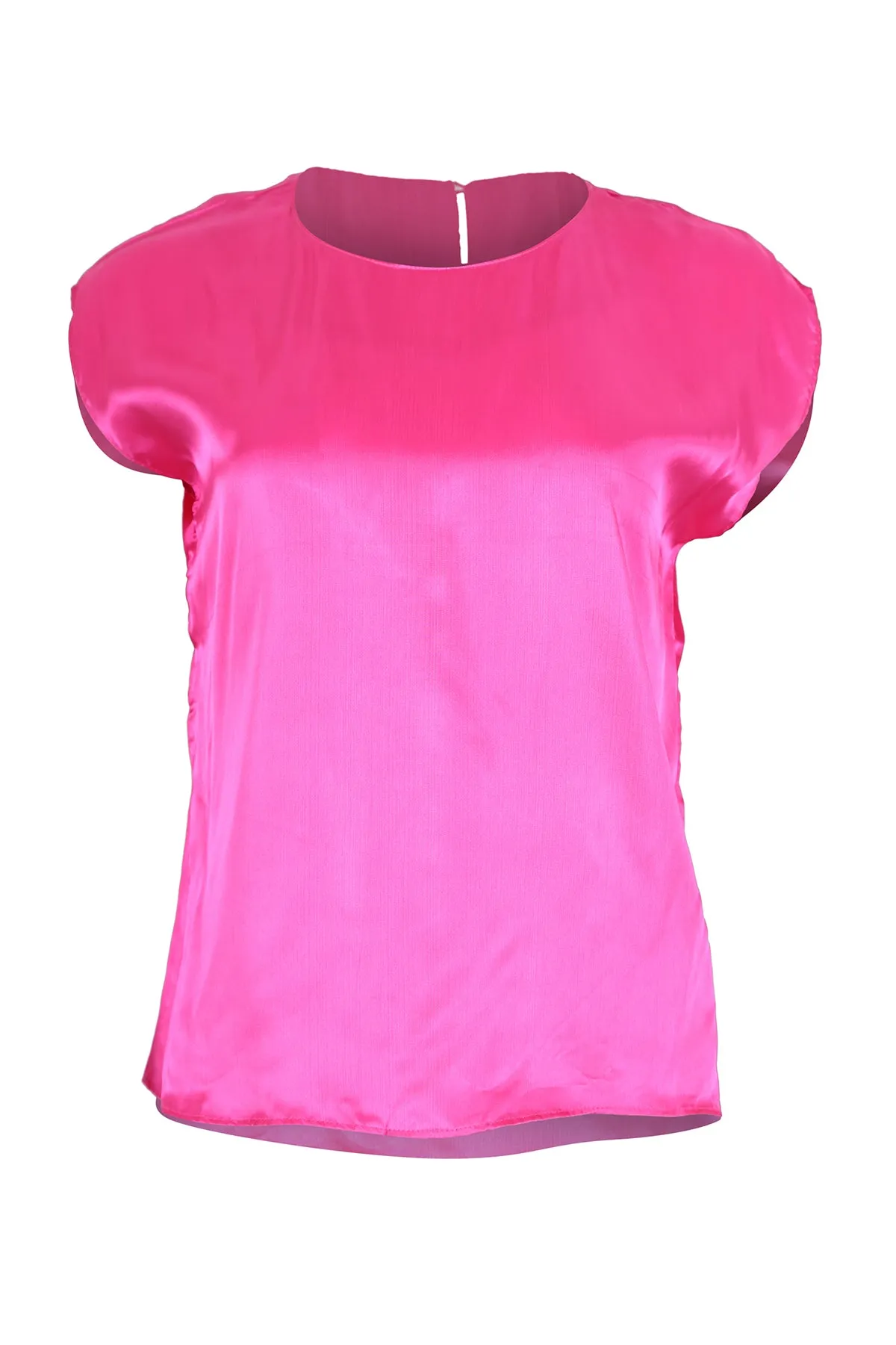 Le Louvre Tee Pink in Satin