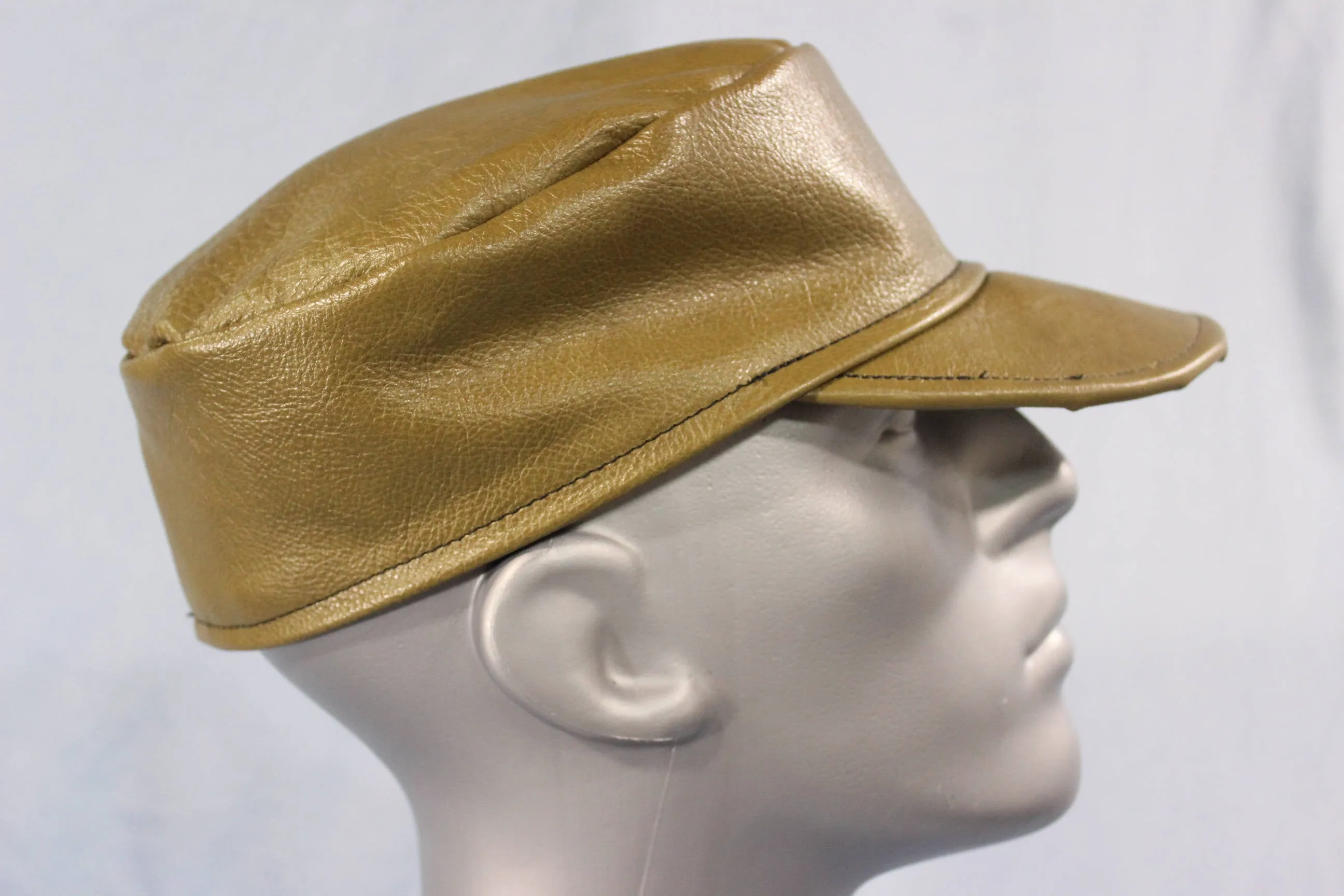 Leather Painter's Cap