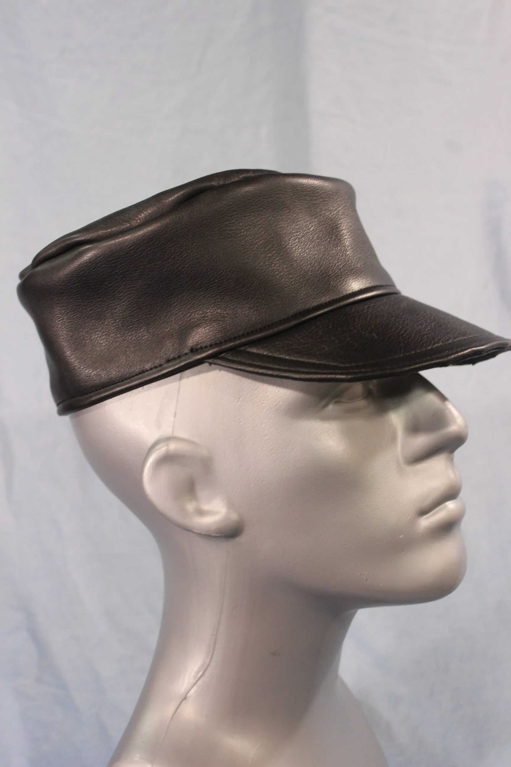 Leather Painter's Cap