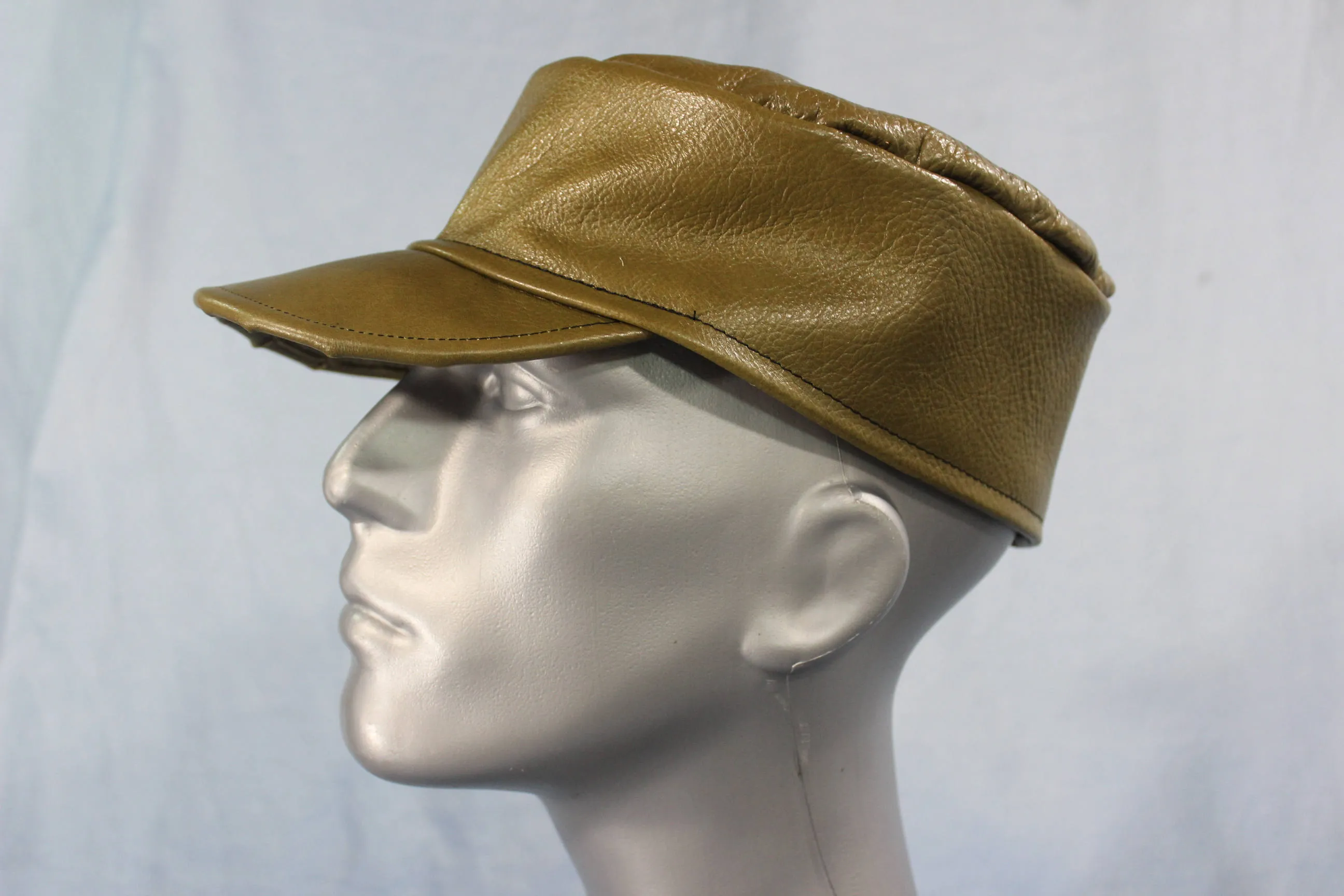 Leather Painter's Cap