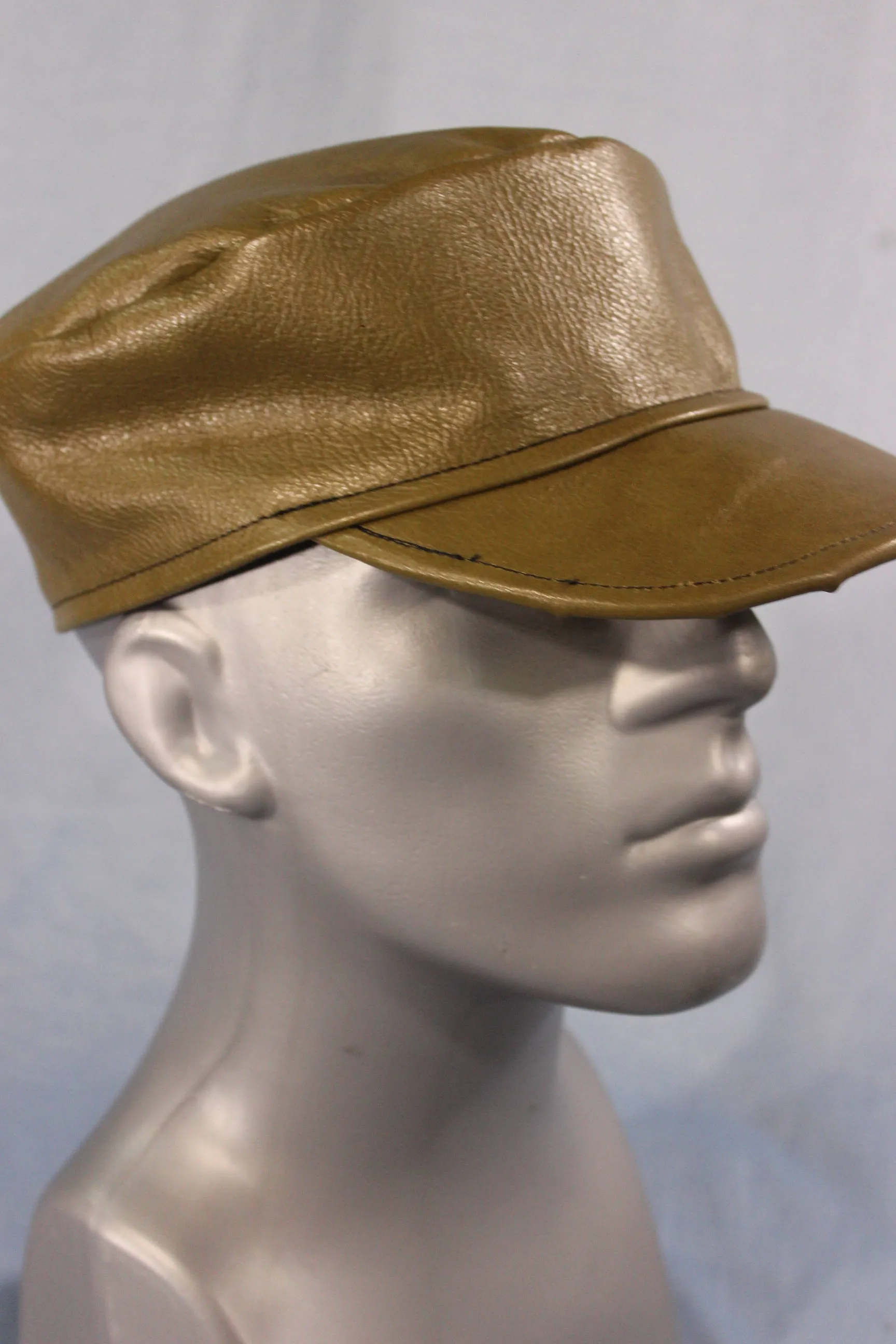 Leather Painter's Cap