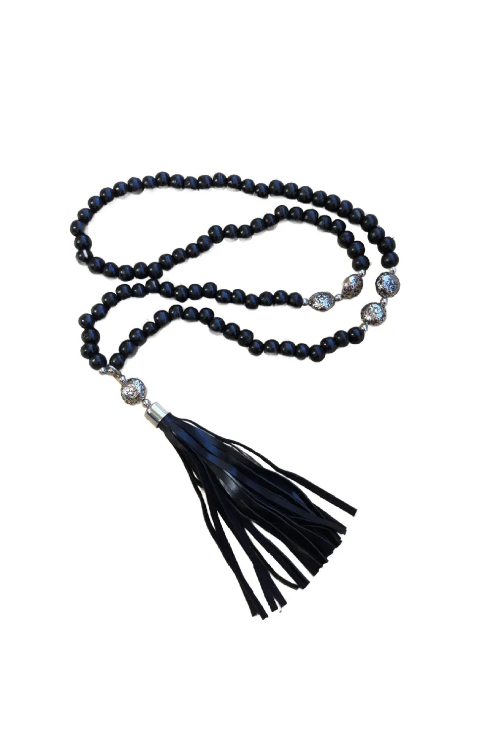 Leather Tassel Necklace