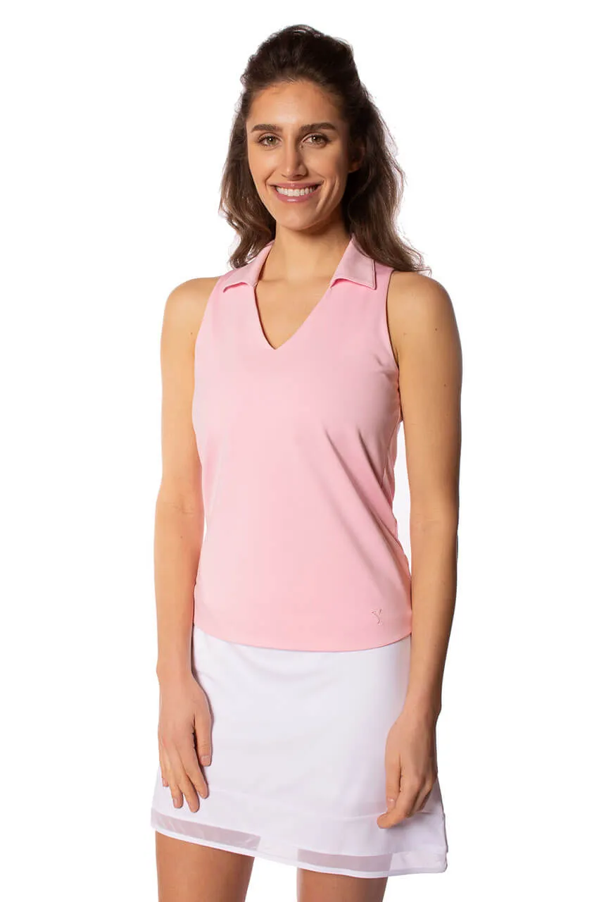 Light Pink Sleeveless Lisa Sport Polo