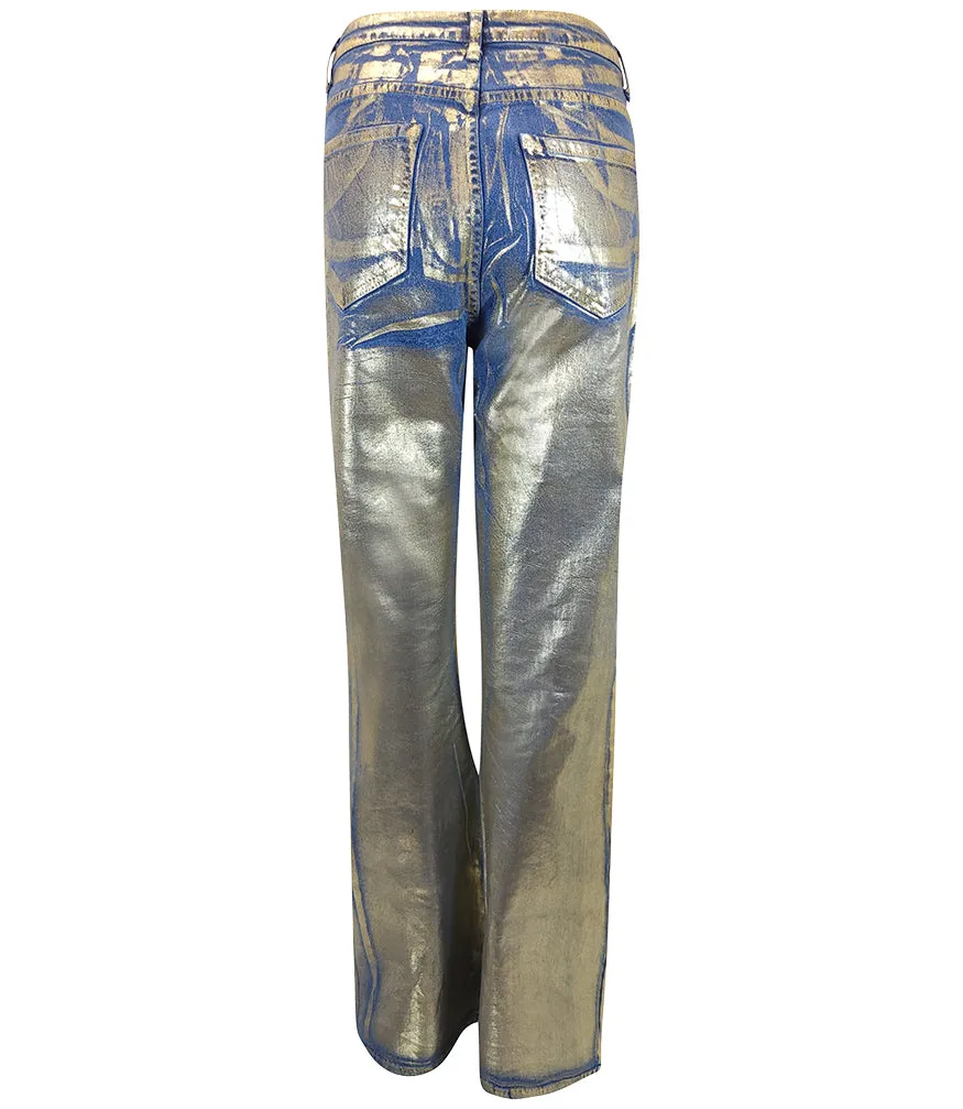 Madison Maison™ Gold/Light Denim Laminated Jeans