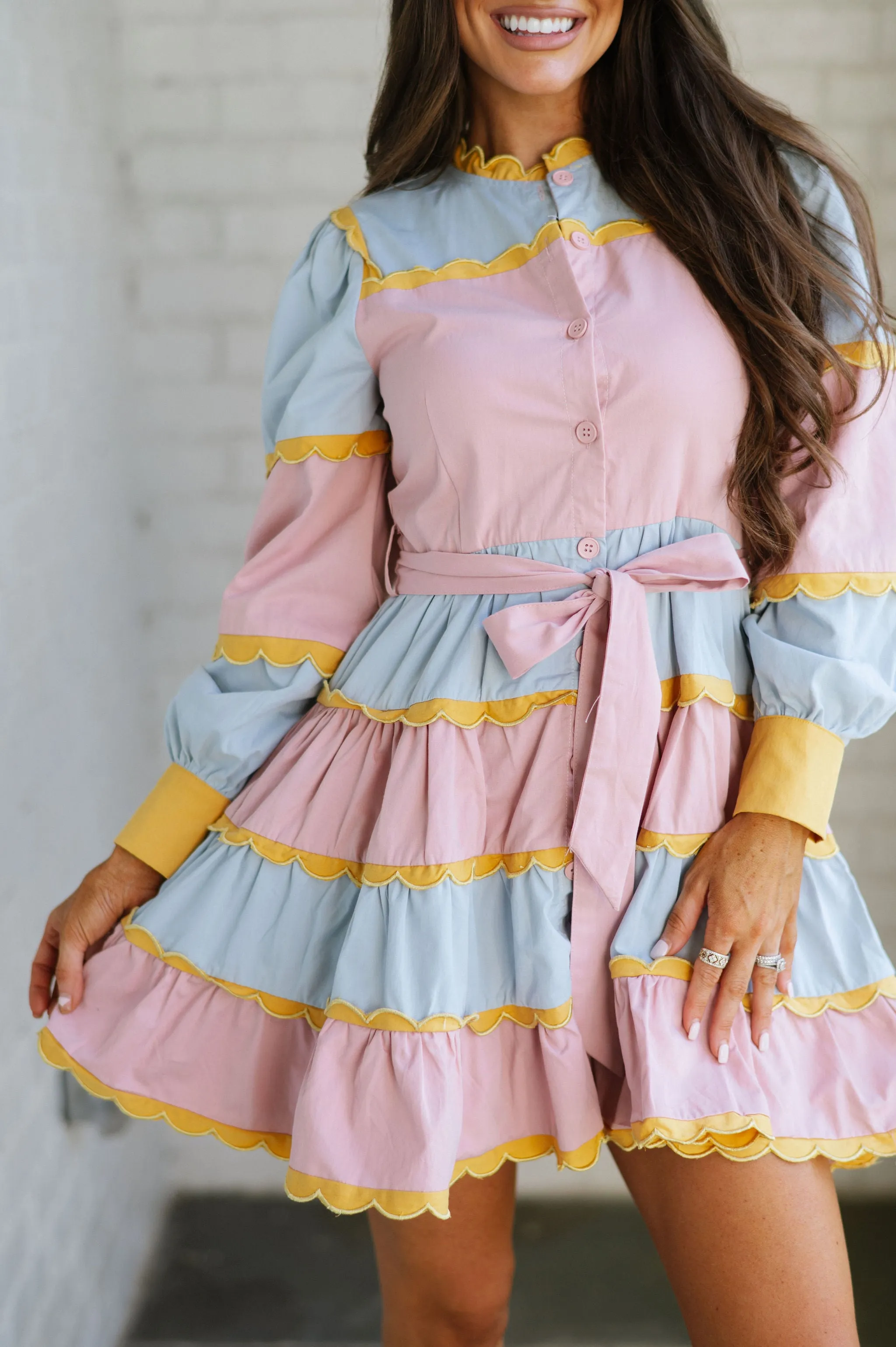 Maisy Multi Tiered Tie Dress