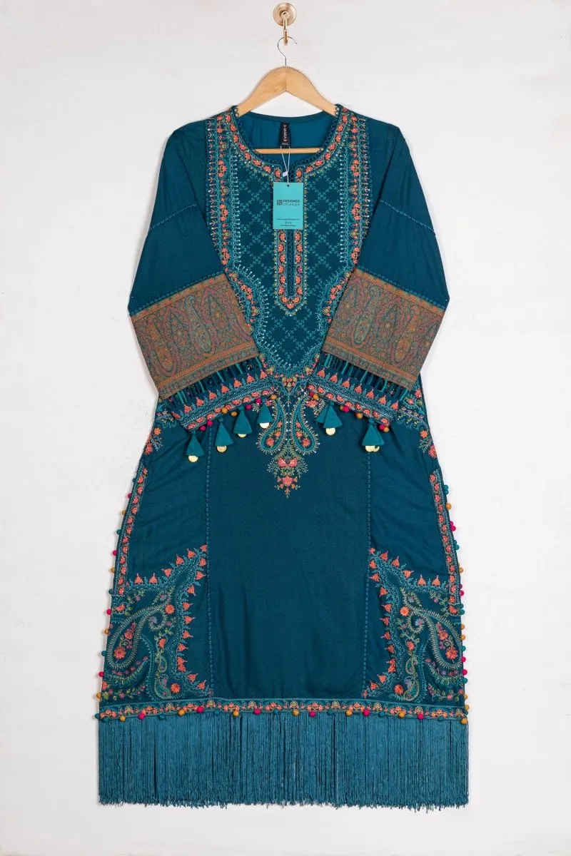 Maria B Linen Pakistani Suit DL-1009-Blue MAR130