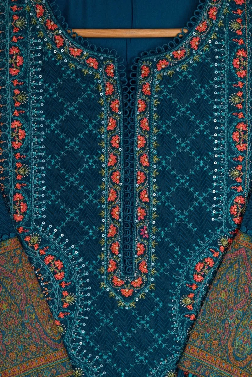 Maria B Linen Pakistani Suit DL-1009-Blue MAR130