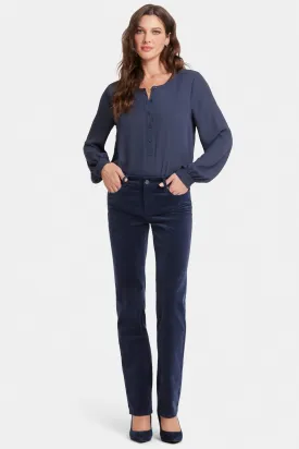 Marilyn Straight Corduroy Broek Blauw | Starless Sky