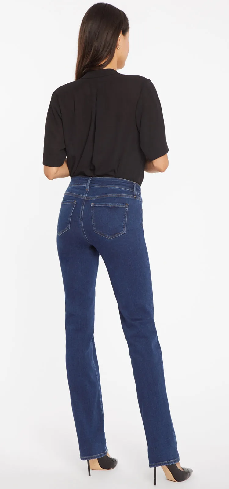 Marilyn Straight Jeans Mediumblauw Premium Denim | Quinn