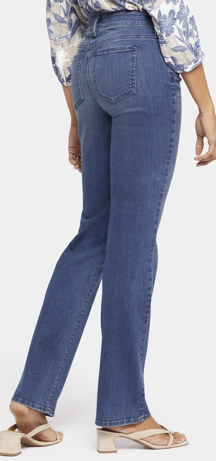 Marilyn Straight Jeans Mediumblauw Premium Denim | Rendezvous