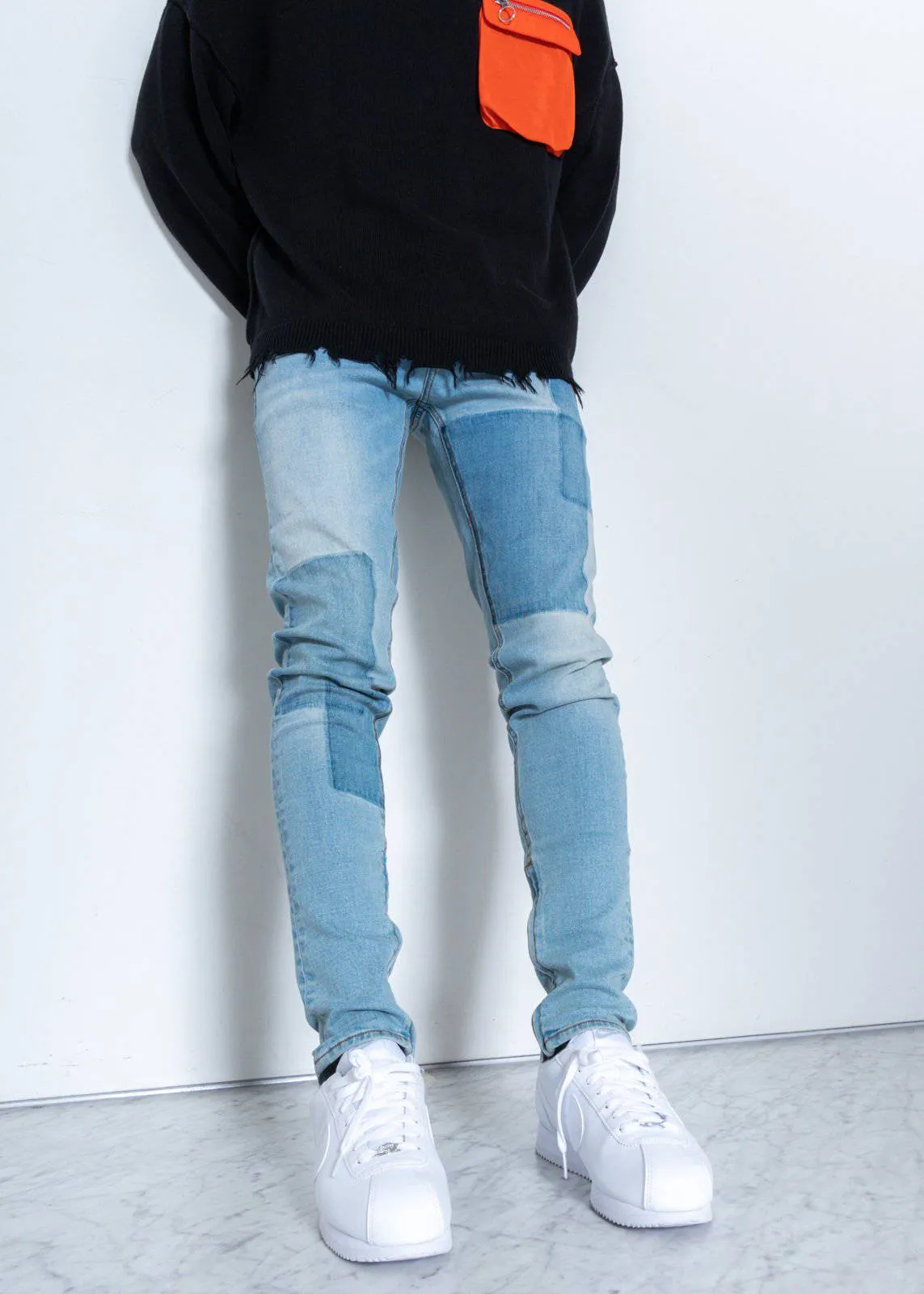 Men's Shadow Patch Denim