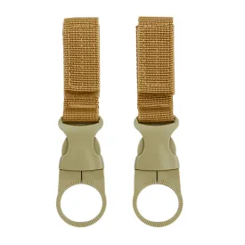 Molle Water Bottle Ring 2-pack Khaki