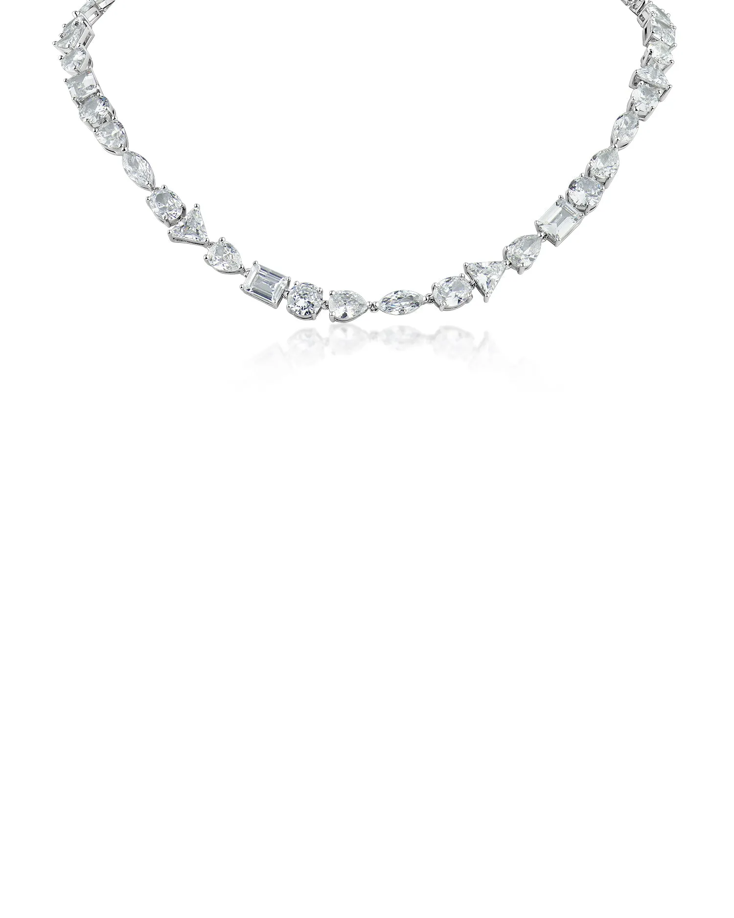 Multi Shape CZ Necklace