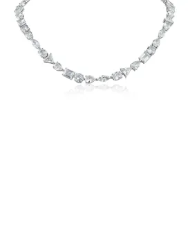 Multi Shape CZ Necklace