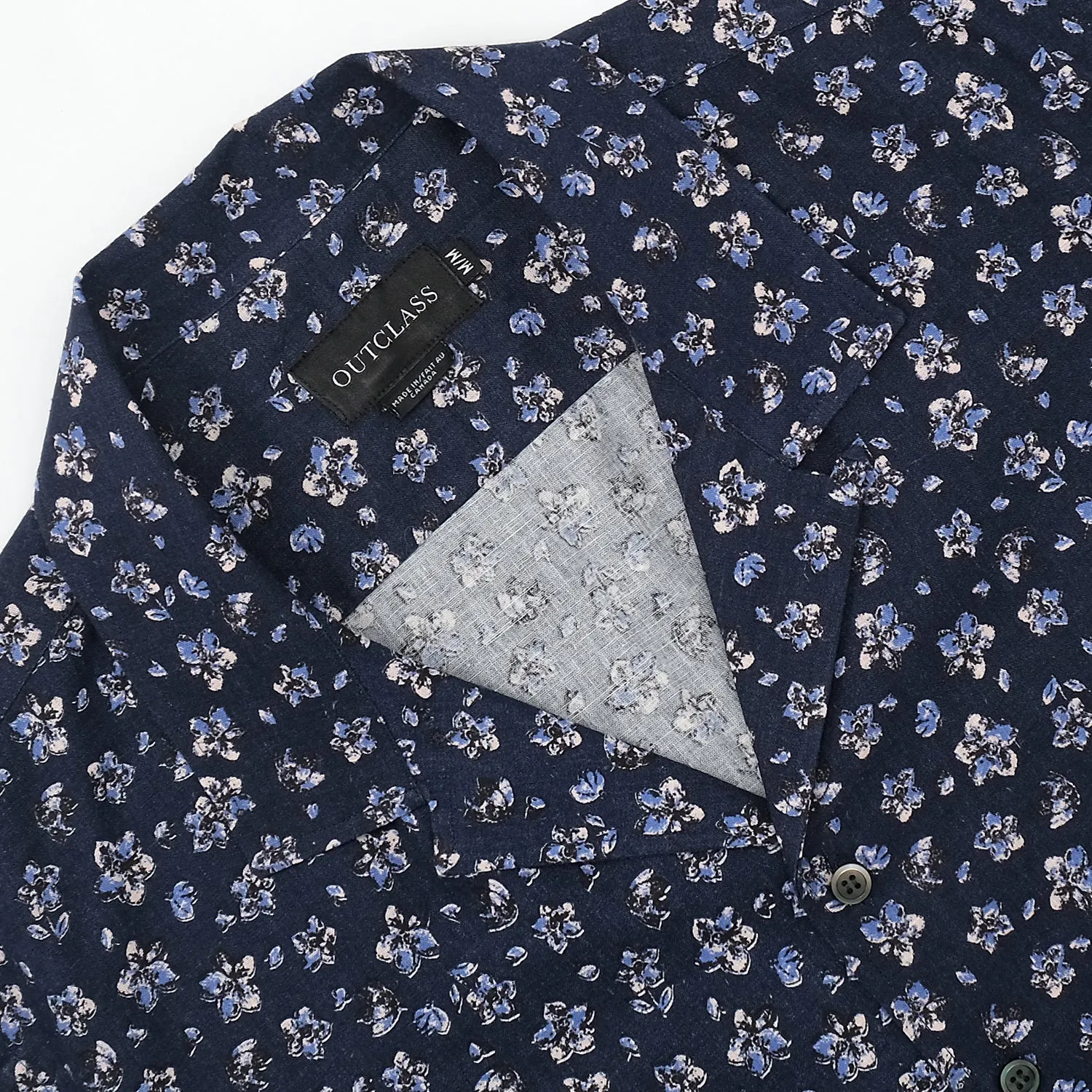 Navy Floral Havana Shirt