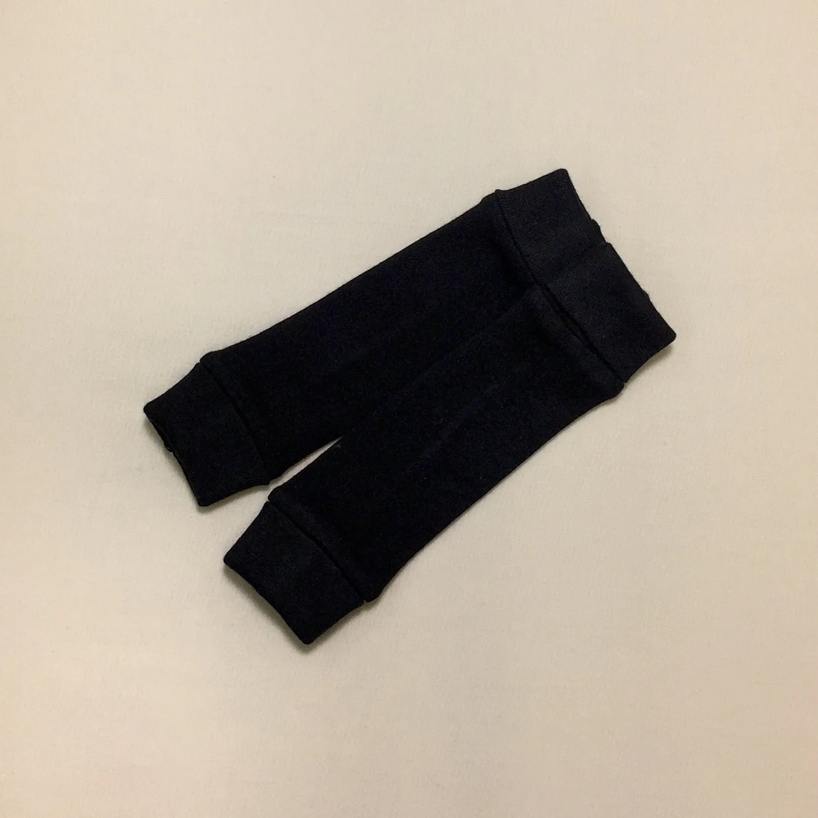 NICU Friendly Leg Warmers Solid Black