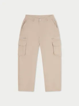 PATCH POCKET TWILL CARGOS - BEIGE