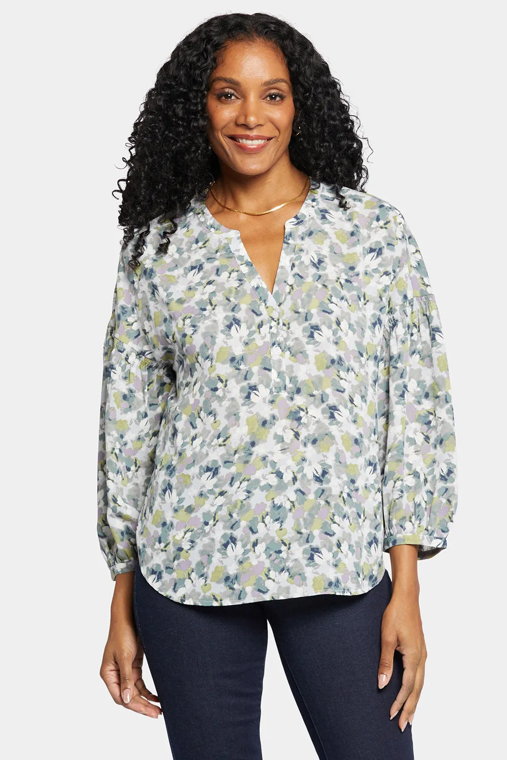 Paulina Peasant Blouse - Bloomington