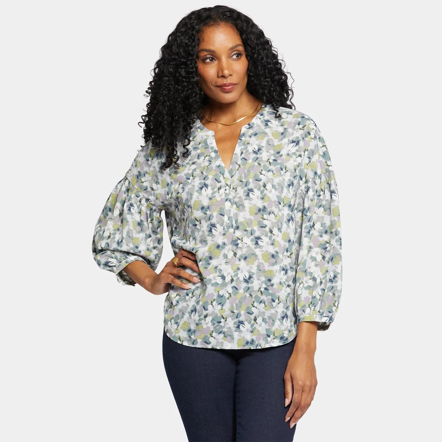 Paulina Peasant Blouse - Bloomington