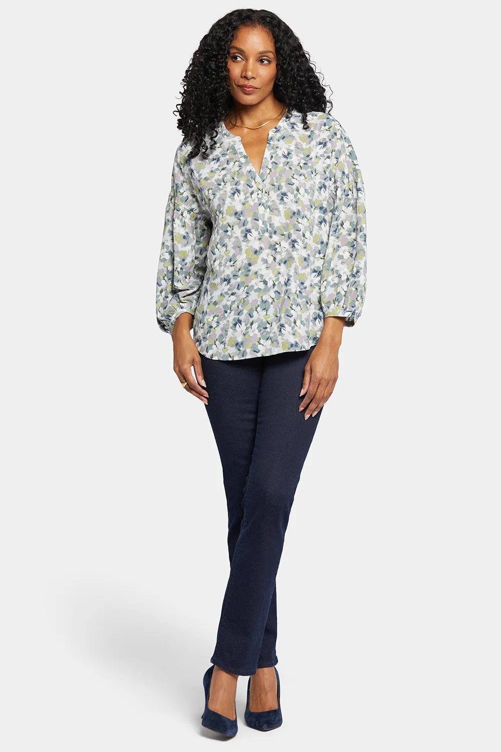 Paulina Peasant Blouse - Bloomington