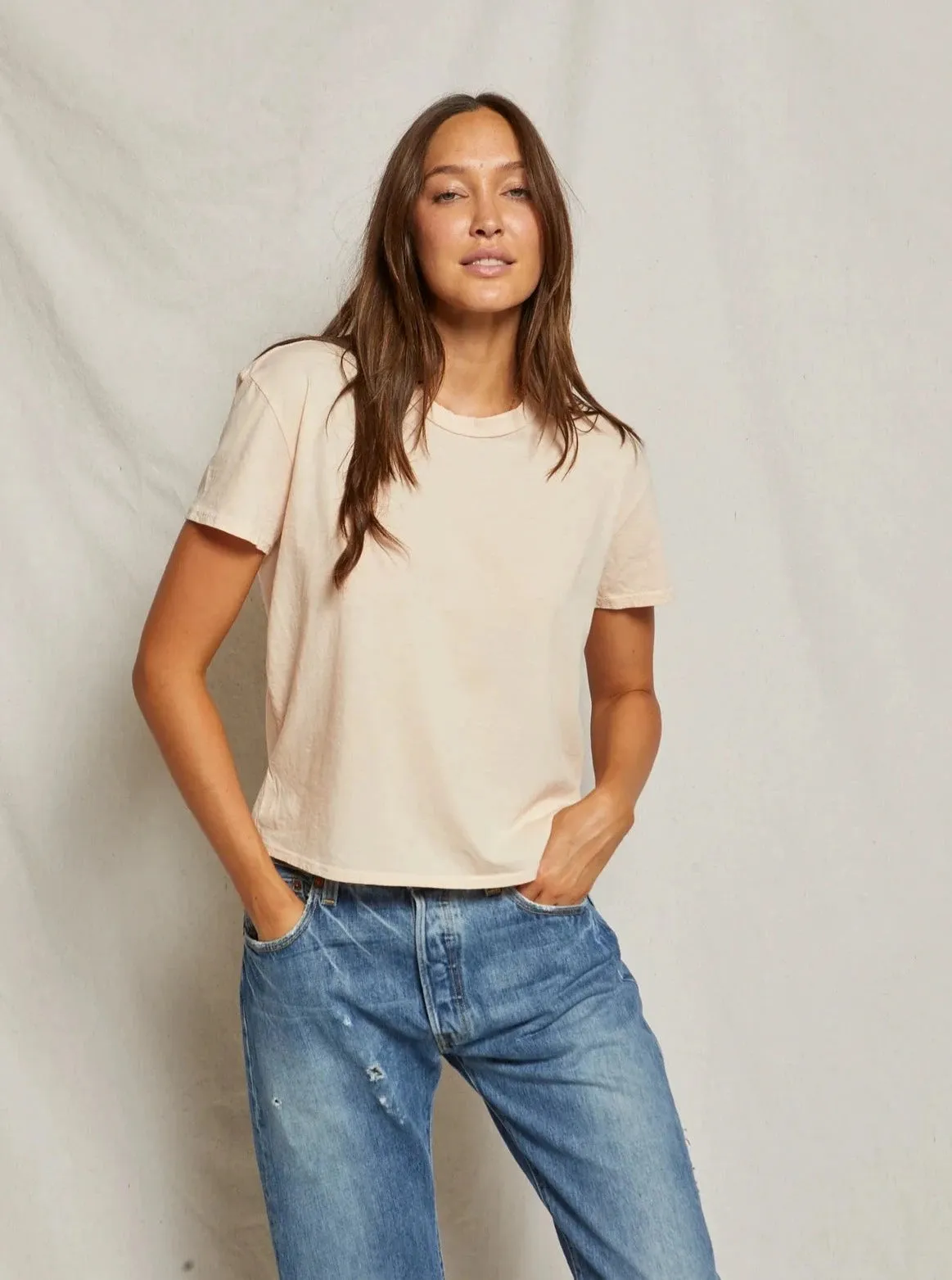 Perfect White Tee Harley Boxy Crew Tee