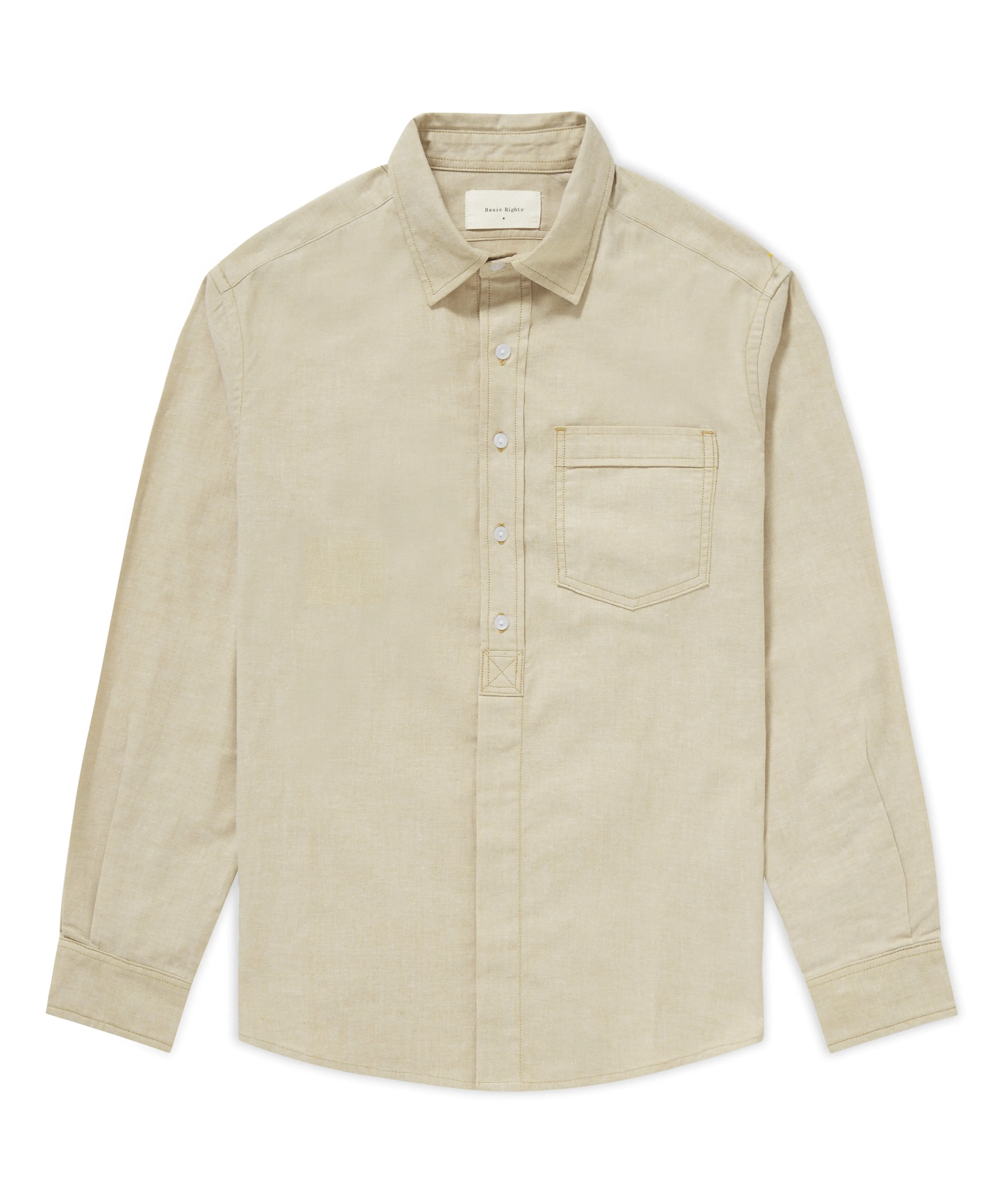 Placket Shirt - Tan