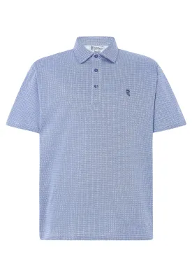 Polo Hombre Manga Corta Algodón Premium - Azul 0009_33