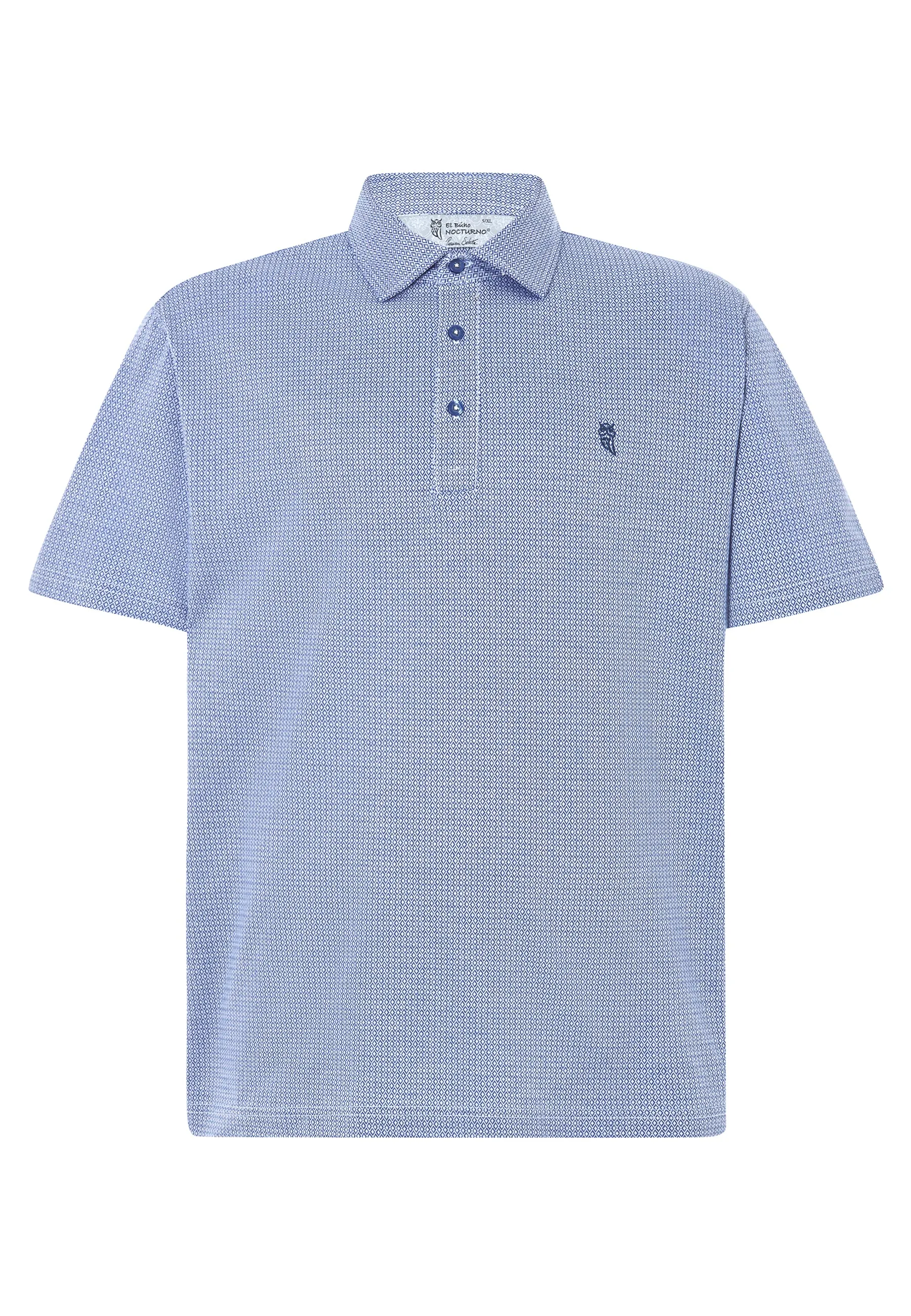 Polo Hombre Manga Corta Algodón Premium - Azul 0009_33