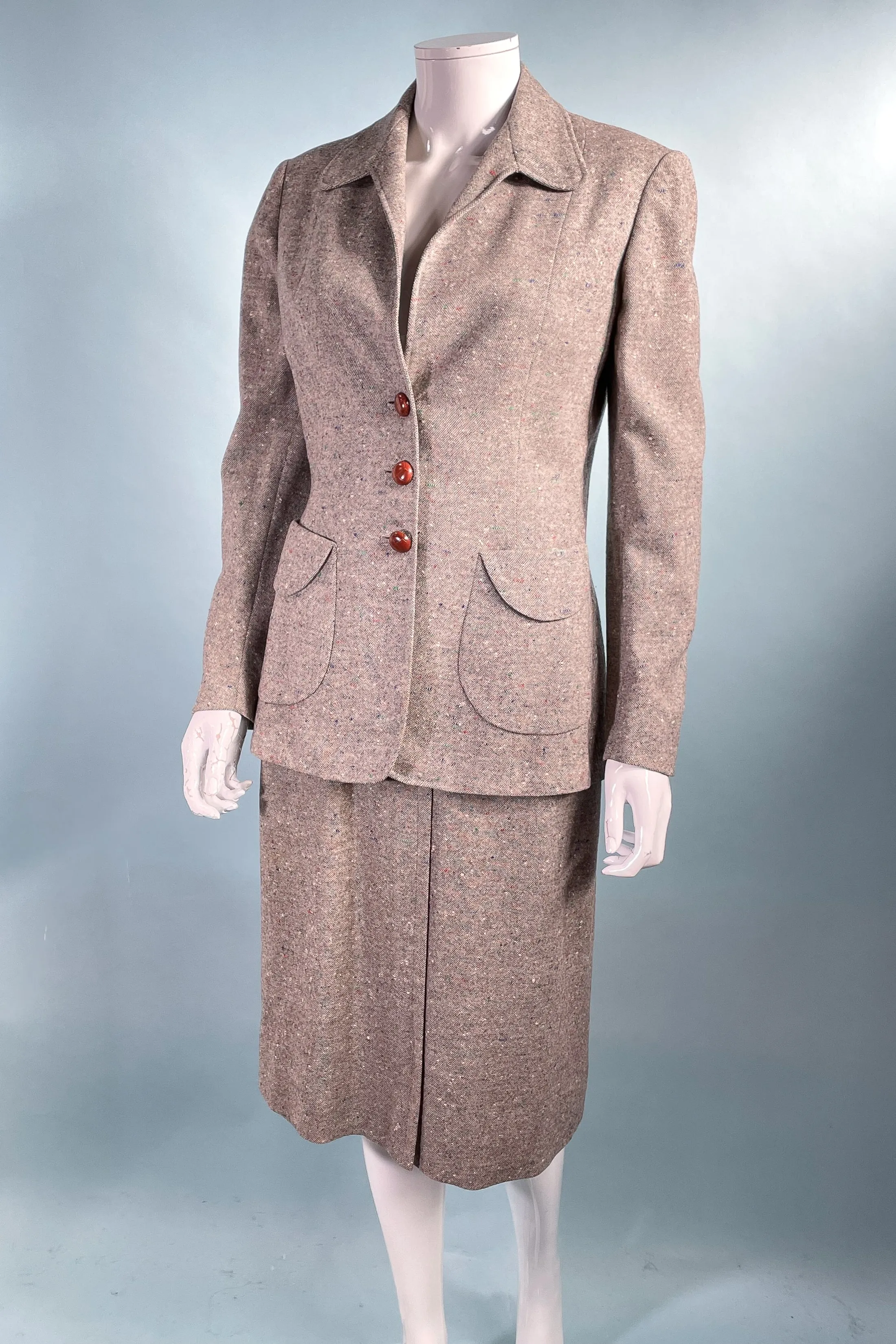 Rosenblum Vintage 50s Wool Tweed Womens Suit XS/S