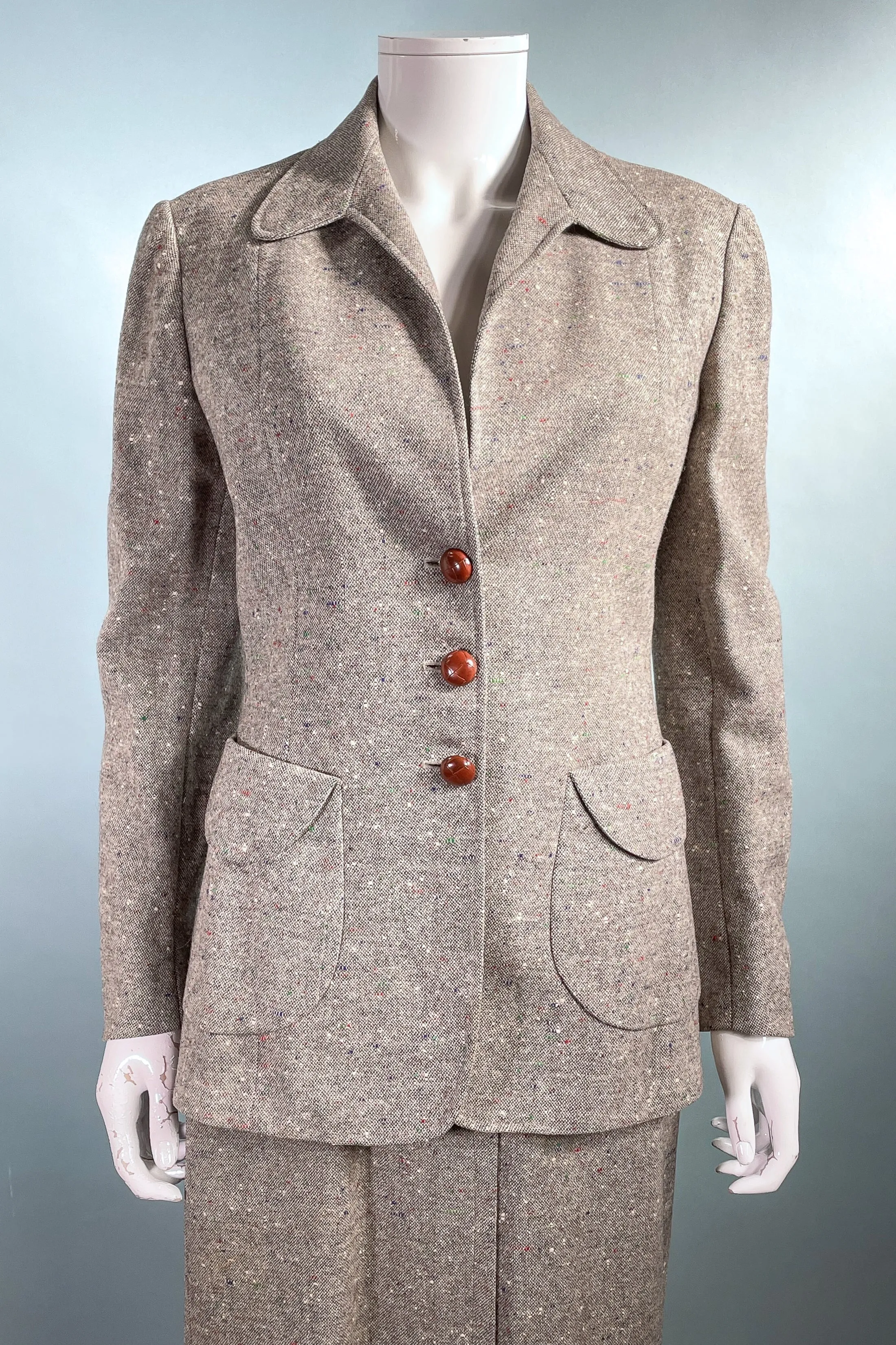 Rosenblum Vintage 50s Wool Tweed Womens Suit XS/S