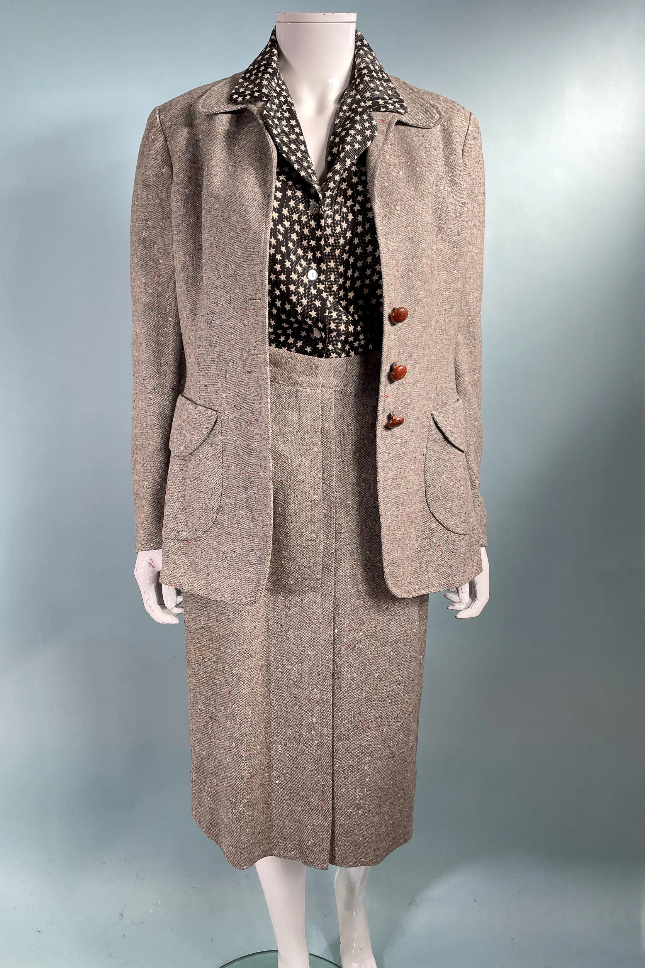 Rosenblum Vintage 50s Wool Tweed Womens Suit XS/S